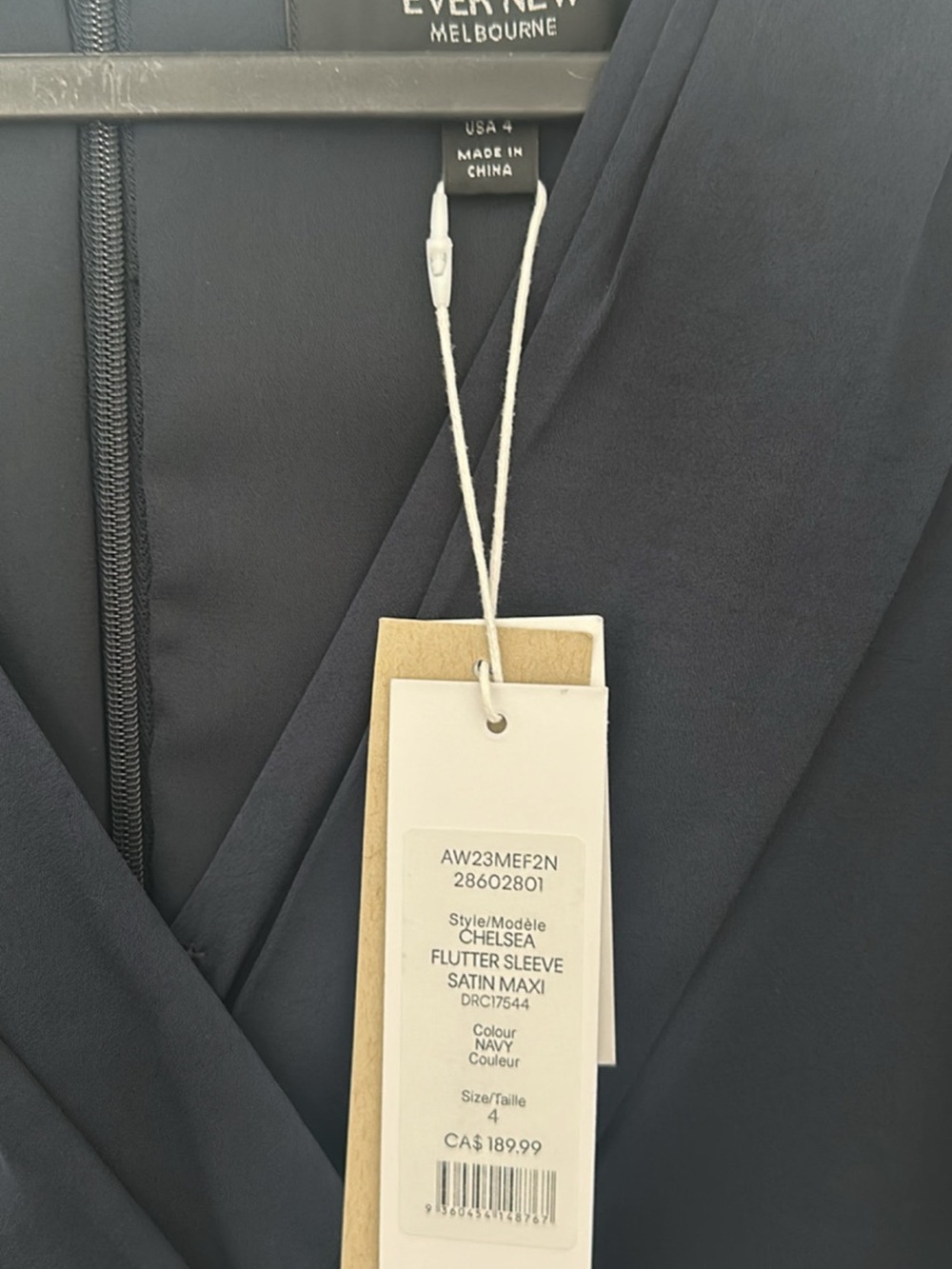(BRAND NEW) Ever New Navy Maxi Dress with Flutter Sleeves - ELEGANT - Picture 2 of 5